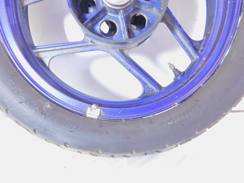 1995-2000 Kawasaki Ninja 250R EX250 Purple Rear Wheel Rim 16"x2.50" - Straight