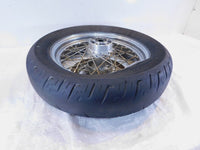 Harley Davidson Sportster 883 & 1200 Laced Rear Wheel Rim & Tire & Rotor - Bent