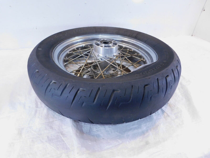 Harley Davidson Sportster 883 & 1200 Laced Rear Wheel Rim & Tire & Rotor - Bent